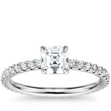 Diamond Eternity Engagement Ring in 14k White Gold (0.44 ct. tw.)